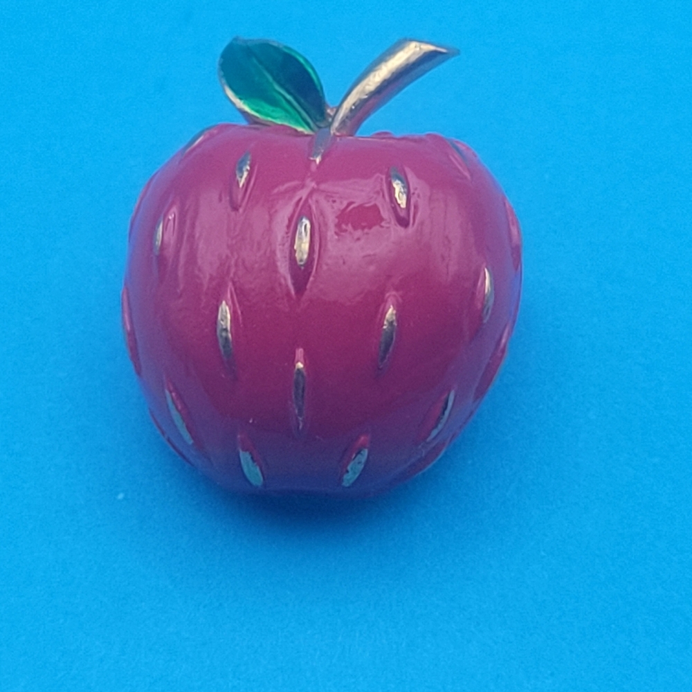 Napier Vintage Apple Teacher Appreciation Brooch Pin